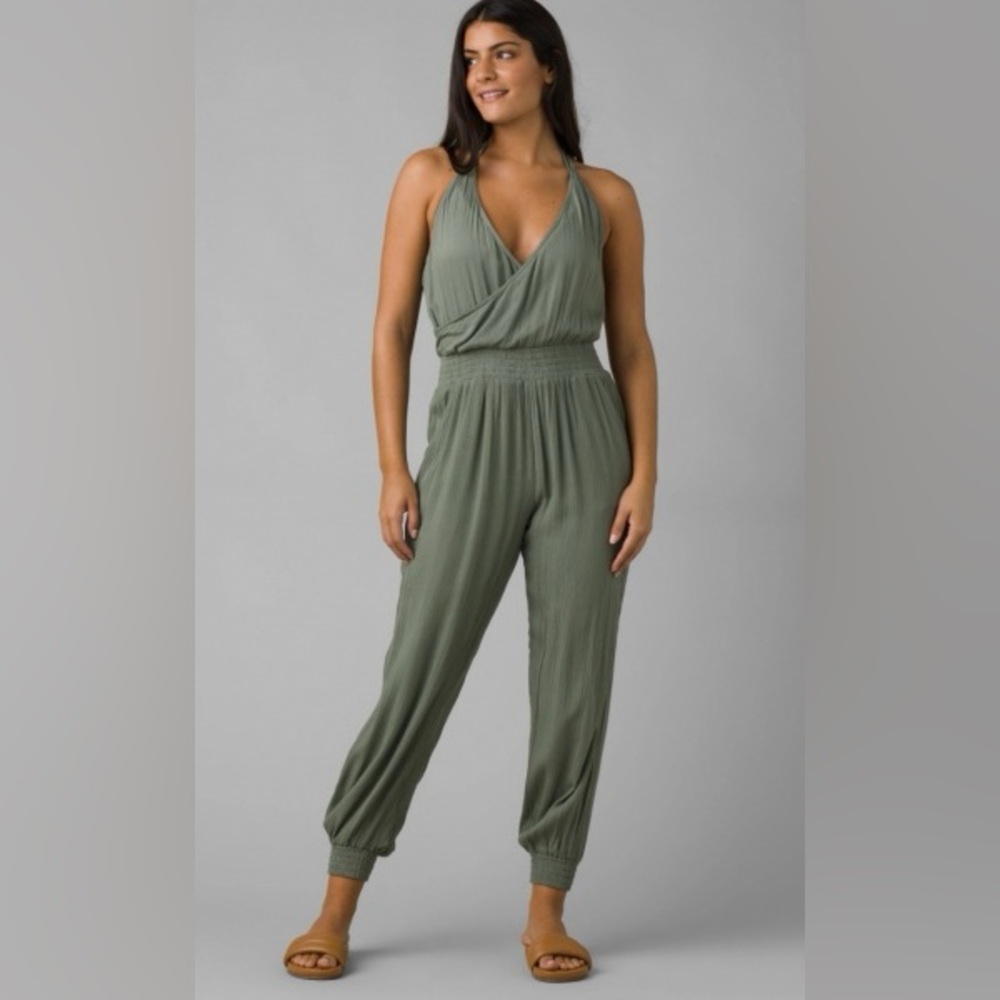 NWT PRANA Fernie Jumpsuit in Army Green